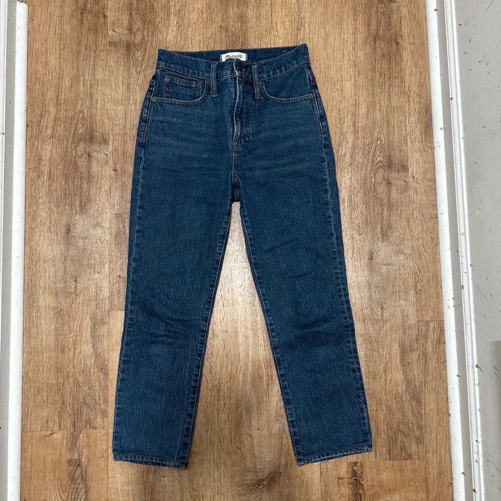 Madewell | Women's The Perfect Vintage Medium Wash High Rise Tapered Jeans, 25